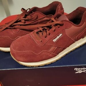 Reebok Red Sneakers with Soft Suede Upper